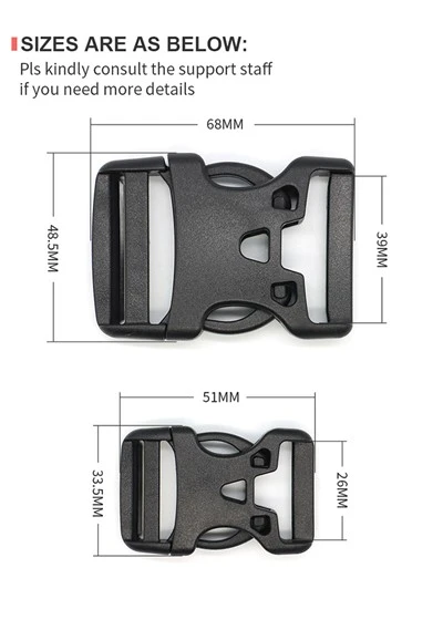 25,38 mm A265 zijsluiting voor buitenrugzakken